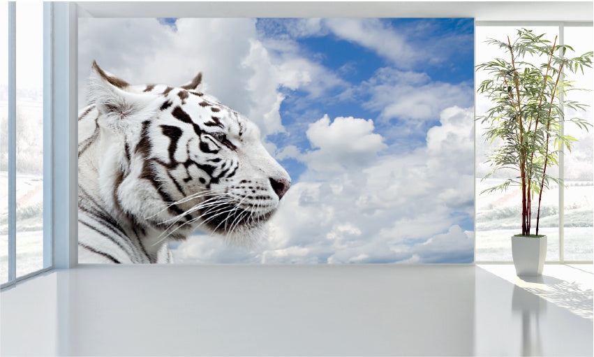 WM039 White Tiger Wall Murals WallPaper Print Decal sticker