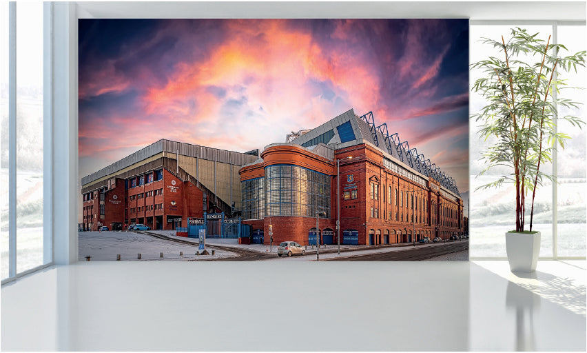 WM046 Ibrox Football Stadium Wall Murals WallPaper Print Decal sticker