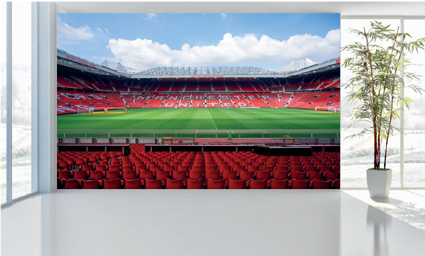 WM050 Manchester United Football Stadium Wall Murals WallPaper Print Decal sticker