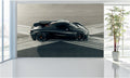 WM076 Black Super Car Wall Murals WallPaper Print Decal sticker