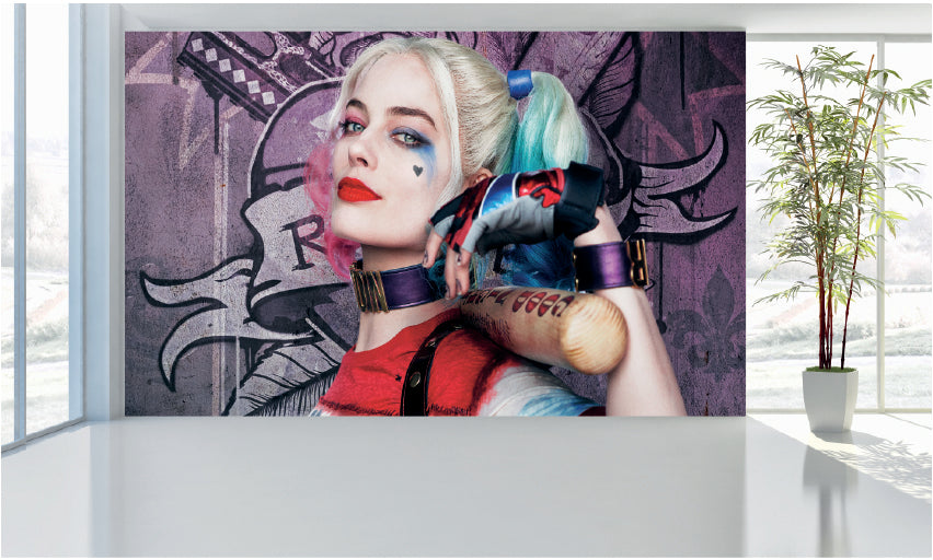 WM083 Harley Quinn Wall Murals WallPaper Print Decal sticker