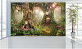 WM085 Fairy Garden Wall Murals WallPaper Print Decal sticker