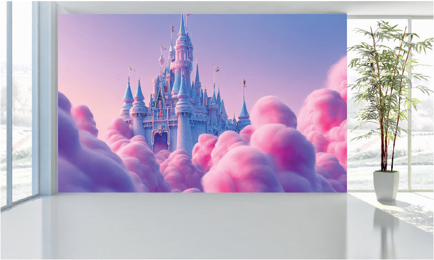 WM088 Princess Castle Wall Murals WallPaper Print Decal sticker