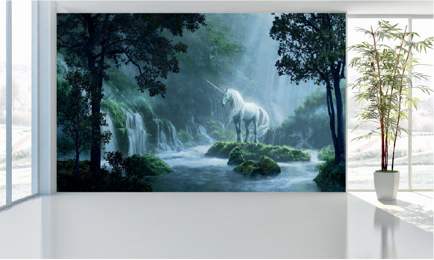 WM091 Unicorn Wall Murals WallPaper Print Decal sticker