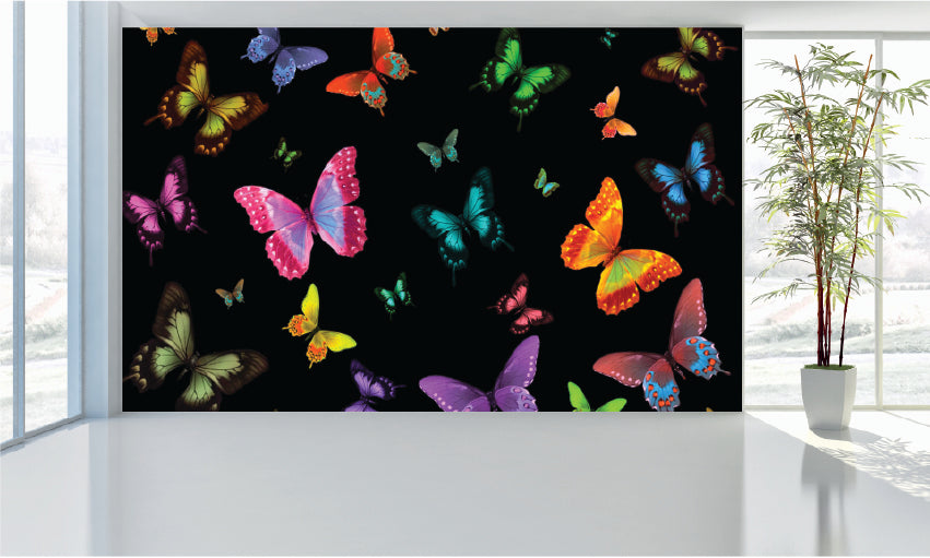 WM102 Butterflies Nature Wall Murals WallPaper Print Decal sticker
