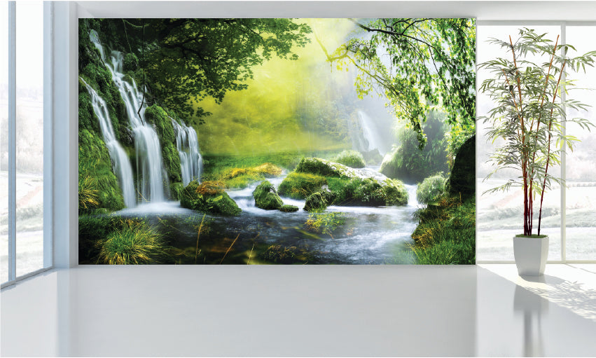 WM115 Nature Waterfalls Wall Murals WallPaper Print Decal sticker