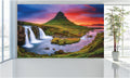 WM118 Waterfalls in Sunset Nature Wall Murals WallPaper Print Decal sticker