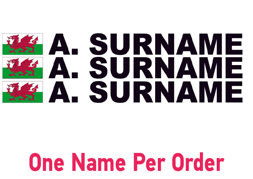 NEO01200 Driver Name Stickers