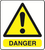 WARN036-236 Warning A5 stickers (2x148mm X 210mm) Health And Safety Warning Sticker Latex Printed
