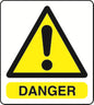 WARN036-236 Warning A5 stickers (2x148mm X 210mm) Health And Safety Warning Sticker Latex Printed