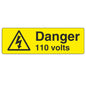 Danger Warning Stickers (100mm x 50mm) Health And Safety Warning Sticker Latex Printed MARK001B -015B