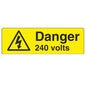 Danger Warning Stickers (100mm x 50mm) Health And Safety Warning Sticker Latex Printed MARK001B -015B