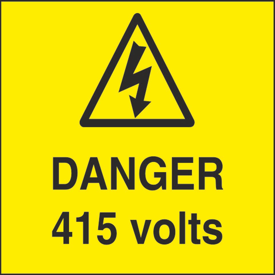 WARN087-287 Danger Sticker Various Designs and Sizes Available