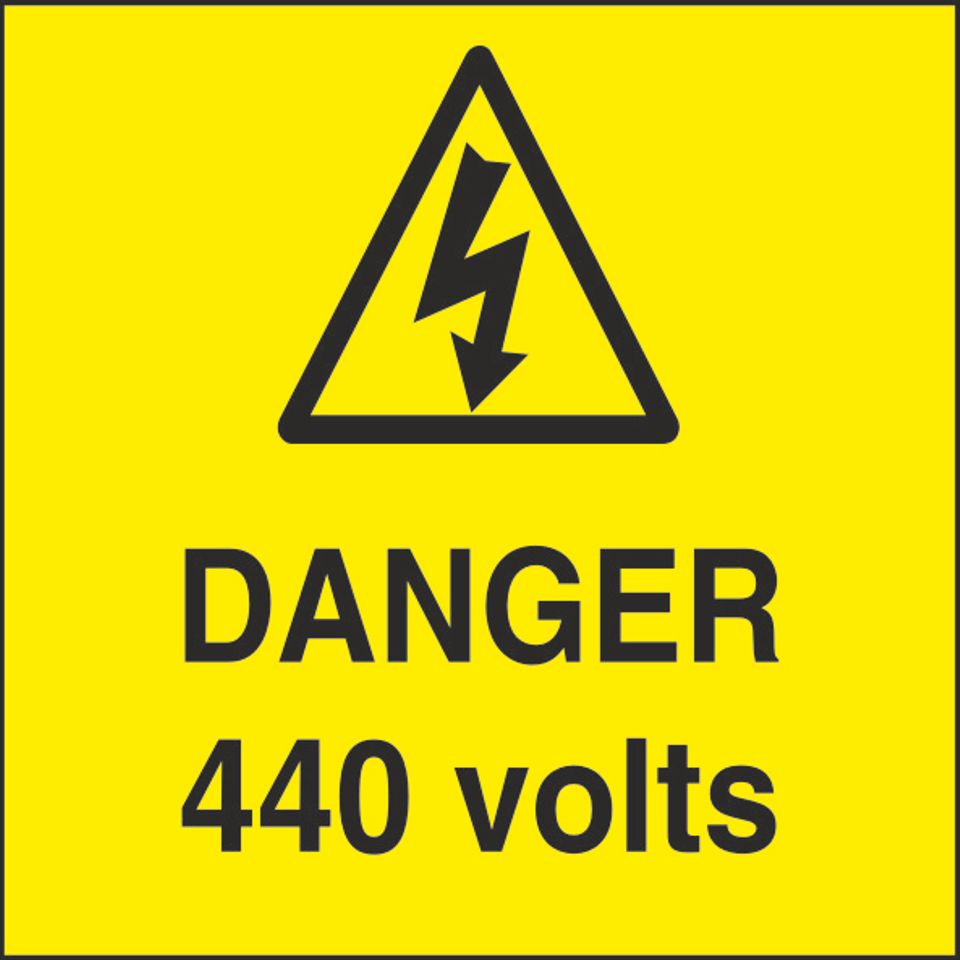 Danger 75mm x 75mm Stickers Health Safety Warning Sticker Latex Printed WARN087C-287C