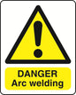 WARN036-236 Warning A5 stickers (2x148mm X 210mm) Health And Safety Warning Sticker Latex Printed