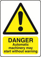 WARN036-236 Warning A5 stickers (2x148mm X 210mm) Health And Safety Warning Sticker Latex Printed