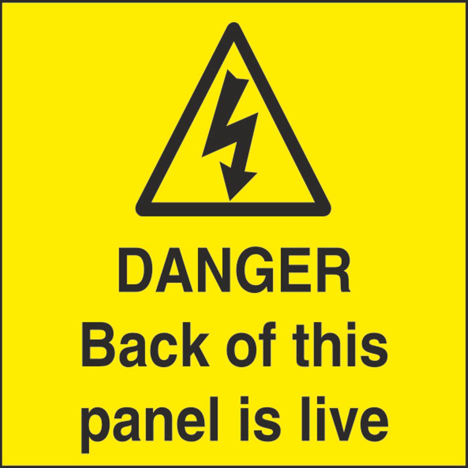 WARN087-287 Danger Sticker Various Designs and Sizes Available