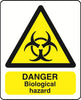 WARN036-236 Warning A5 stickers (2x148mm X 210mm) Health And Safety Warning Sticker Latex Printed