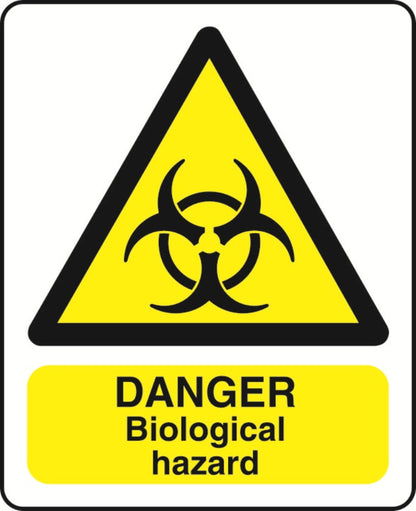 WARN036-236 Warning A5 stickers (2x148mm X 210mm) Health And Safety Warning Sticker Latex Printed