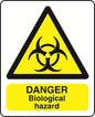 WARN036-236 Warning A5 stickers (2x148mm X 210mm) Health And Safety Warning Sticker Latex Printed