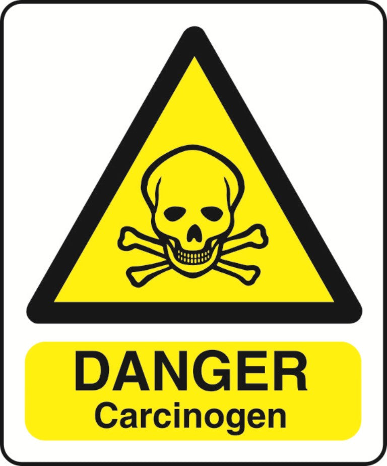 WARN036-236 Warning A5 stickers (2x148mm X 210mm) Health And Safety Warning Sticker Latex Printed