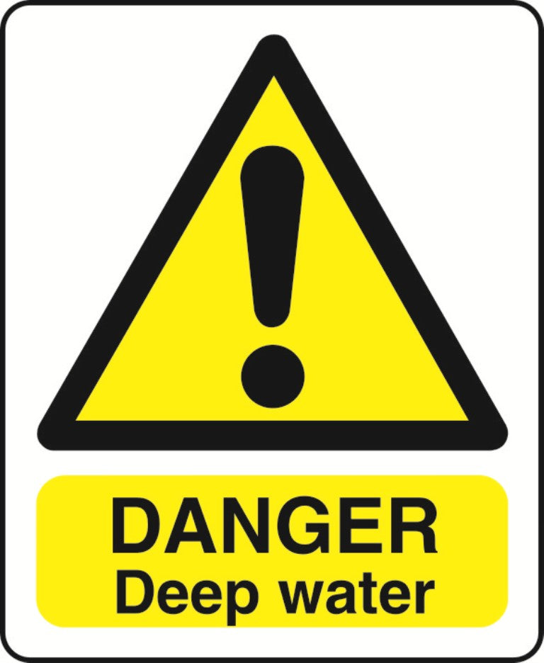 WARN036-236 Warning A5 stickers (2x148mm X 210mm) Health And Safety Warning Sticker Latex Printed