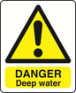 WARN036-236 Warning A5 stickers (2x148mm X 210mm) Health And Safety Warning Sticker Latex Printed