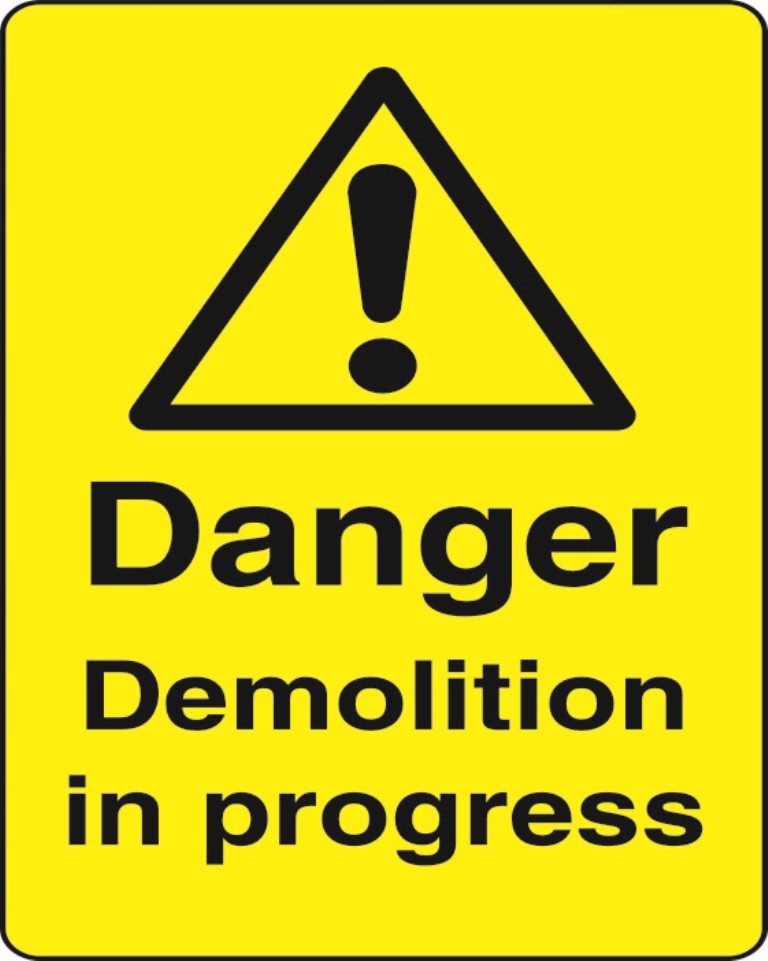 WARN036-236 Warning A5 stickers (2x148mm X 210mm) Health And Safety Warning Sticker Latex Printed