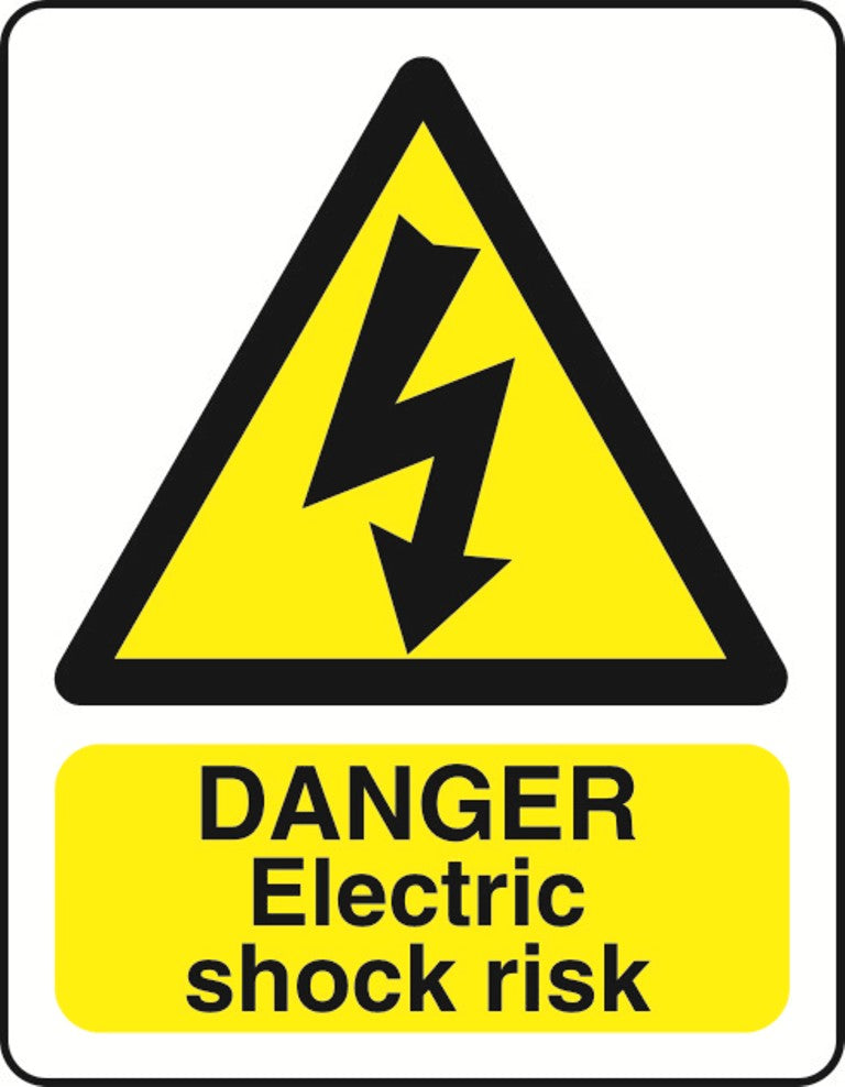 WARN036-236 Warning A5 stickers (2x148mm X 210mm) Health And Safety Warning Sticker Latex Printed