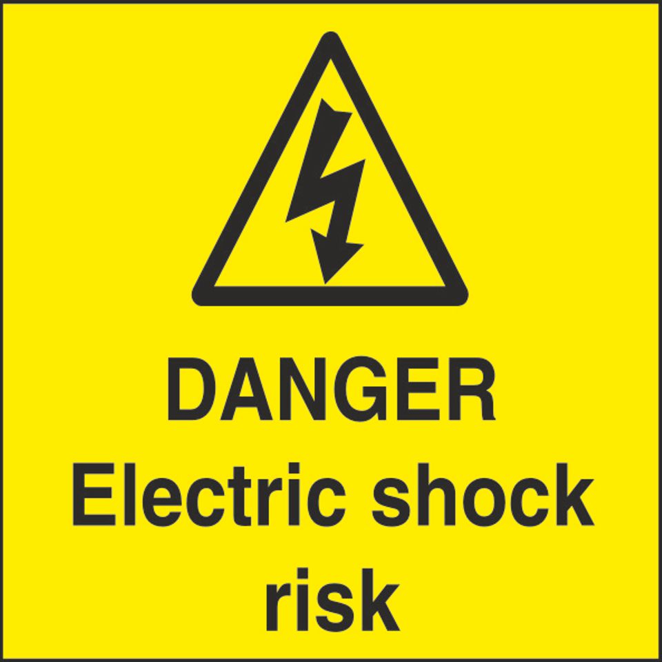 Danger 75mm x 75mm Stickers Health Safety Warning Sticker Latex Printed WARN087C-287C