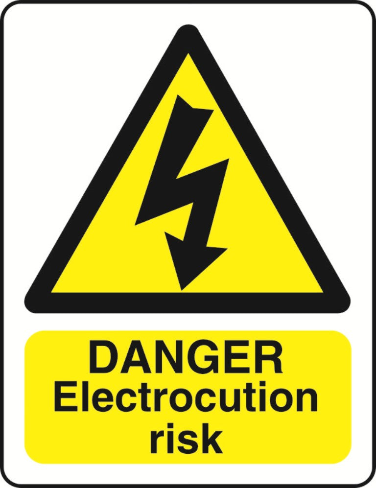 WARN036-236 Warning A5 stickers (2x148mm X 210mm) Health And Safety Warning Sticker Latex Printed