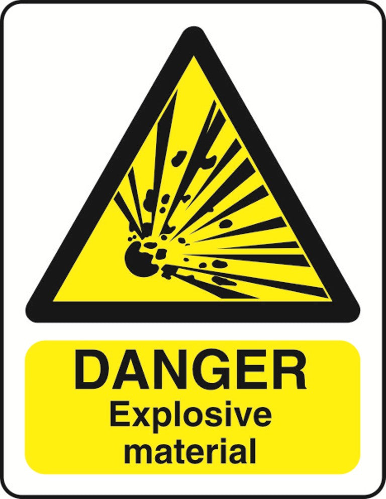 WARN036-236 Warning A5 stickers (2x148mm X 210mm) Health And Safety Warning Sticker Latex Printed