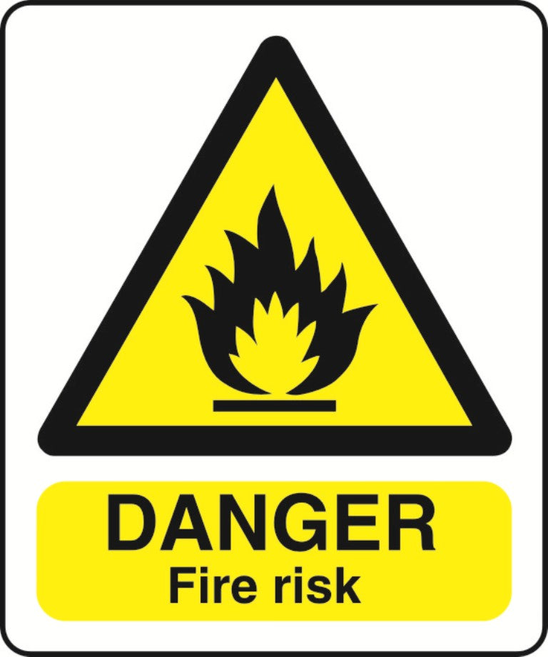 WARN036-236 Warning A5 stickers (2x148mm X 210mm) Health And Safety Warning Sticker Latex Printed