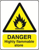 WARN036-236 Warning A5 stickers (2x148mm X 210mm) Health And Safety Warning Sticker Latex Printed