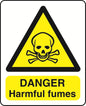 WARN036-236 Warning A6 stickers (2 x105mm X 148mm) Health And Safety Warning Sticker Latex Printed