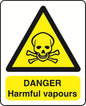 WARN036-236 Warning A6 stickers (2 x105mm X 148mm) Health And Safety Warning Sticker Latex Printed
