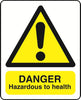 WARN036-236 Warning A5 stickers (2x148mm X 210mm) Health And Safety Warning Sticker Latex Printed