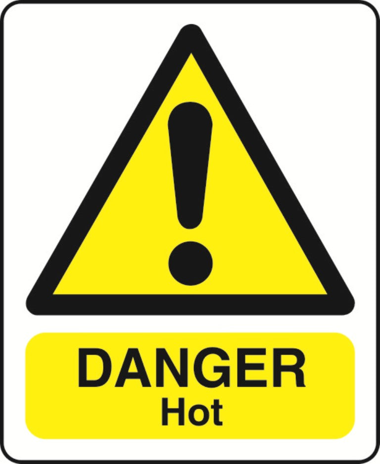 WARN036-236 Warning A5 stickers (2x148mm X 210mm) Health And Safety Warning Sticker Latex Printed