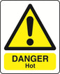 WARN036-236 Warning A6 stickers (2 x105mm X 148mm) Health And Safety Warning Sticker Latex Printed