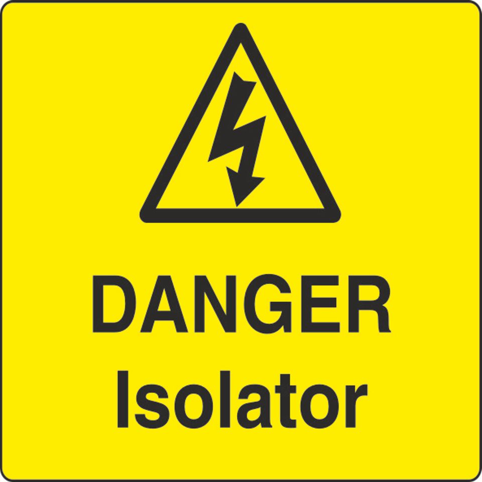 WARN087-287 Danger Sticker Various Designs and Sizes Available