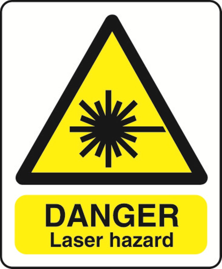 WARN036-236 Warning A5 stickers (2x148mm X 210mm) Health And Safety Warning Sticker Latex Printed