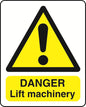 WARN036-236 Warning A6 stickers (2 x105mm X 148mm) Health And Safety Warning Sticker Latex Printed
