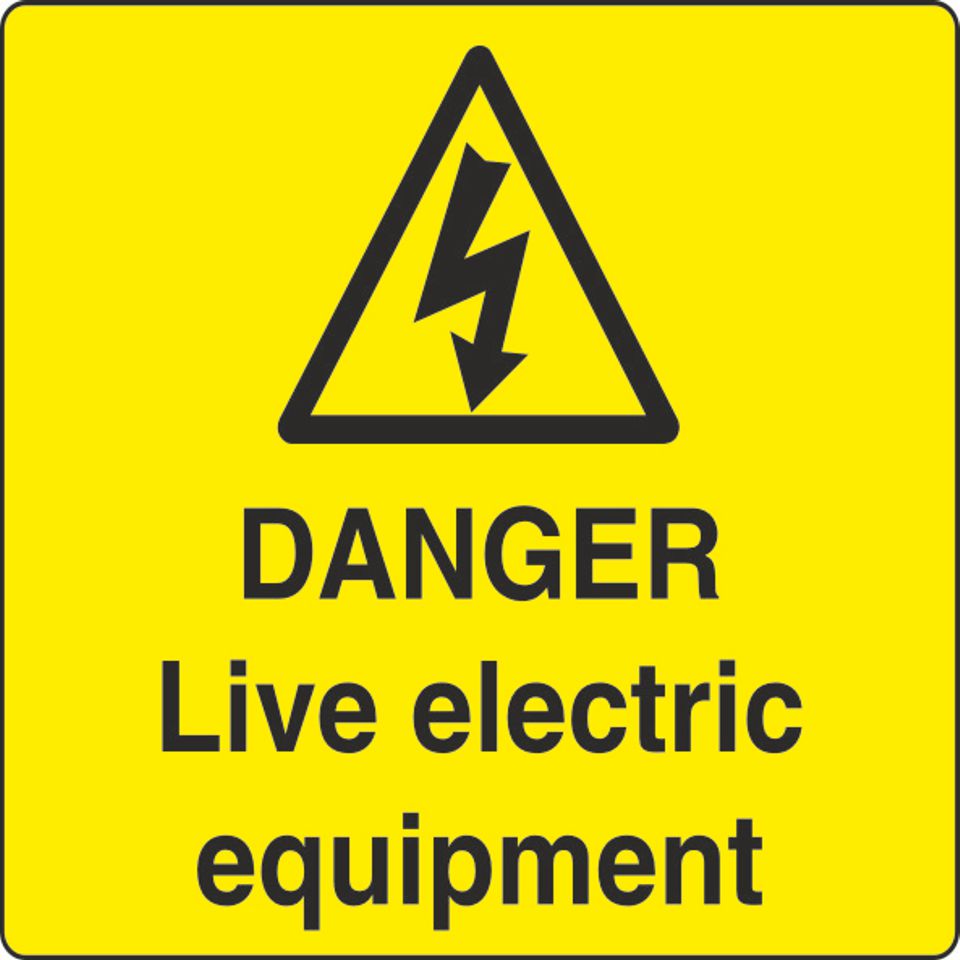 WARN087-287 Danger Sticker Various Designs and Sizes Available