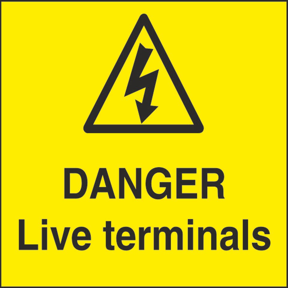 Danger 75mm x 75mm Stickers Health Safety Warning Sticker Latex Printed WARN087C-287C
