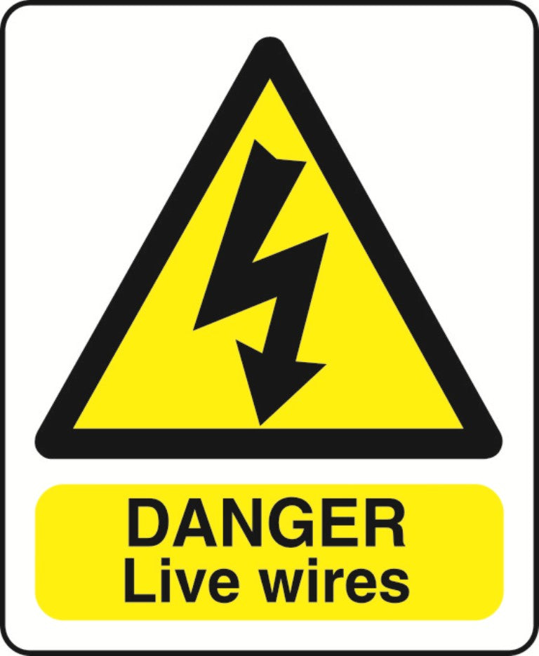 WARN036-236 Warning A5 stickers (2x148mm X 210mm) Health And Safety Warning Sticker Latex Printed