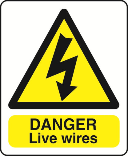WARN036-236 Warning A5 stickers (2x148mm X 210mm) Health And Safety Warning Sticker Latex Printed