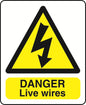 WARN036-236 Warning A6 stickers (2 x105mm X 148mm) Health And Safety Warning Sticker Latex Printed