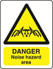 WARN036-236 Warning A5 stickers (2x148mm X 210mm) Health And Safety Warning Sticker Latex Printed