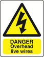 WARN036-236 Warning A6 stickers (2 x105mm X 148mm) Health And Safety Warning Sticker Latex Printed