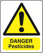 WARN036-236 Warning A6 stickers (2 x105mm X 148mm) Health And Safety Warning Sticker Latex Printed